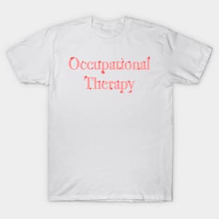 Occupational Therapy Mini Flowers - Pink and Red T-Shirt